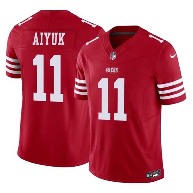Men & Women & Youth San Francisco 49ers #11 Brandon Aiyuk Red 2023 F.U.S.E. Vapor Limited Jersey